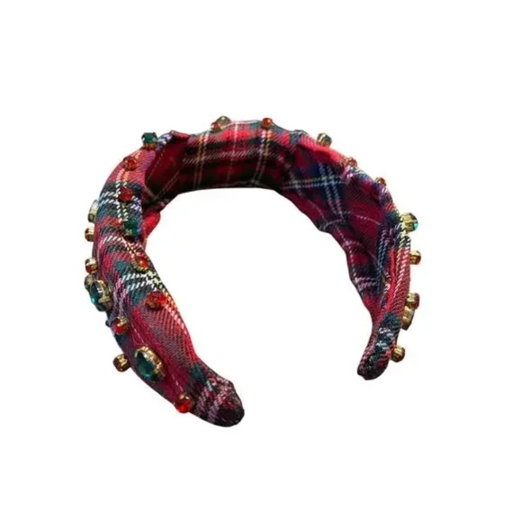 MimimeLand Paris Plaid Headband made in Italy main image 5
